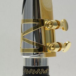 Photo4: Wood Stone Alto Saxophone Metal Ligature