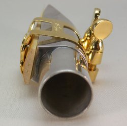 Photo3: Wood Stone Alto Saxophone Metal Ligature