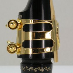 Photo3: Wood Stone Soprano Saxophone Metal Ligature