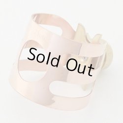Photo1: [For Rune Ougland]Wood Stone Ligature / CLASSIC [For Tenor Sax / Metal]Gold Plated
