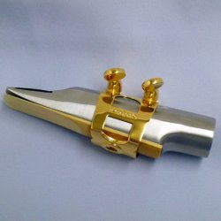 Photo1: Wood Stone Alto Saxophone Metal Ligature for ARB metal mouthpiece