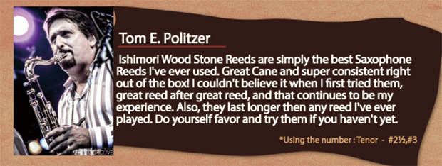 wood stone saxophone reed Tom E Politzer