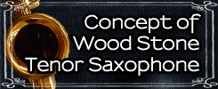 concept of wood stone tenor saxophone