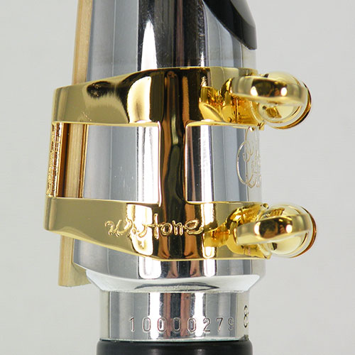 Wood Stone Alto Saxophone Metal Ligature ISHIMORI Wind Instruments