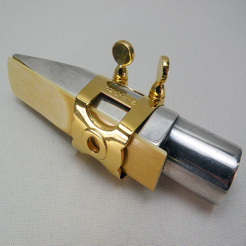 Ligature GF-System Gold-Line Pour Saxophone Alto – Améliore Le Son Et La Réponse, Entretien Facile
